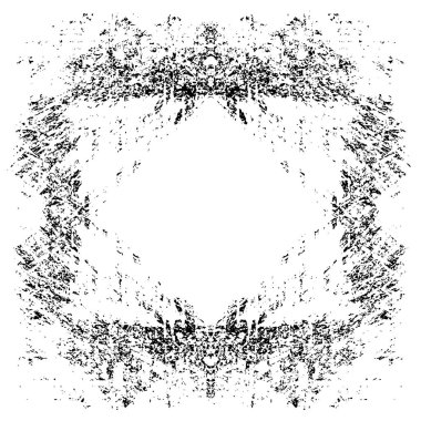 Siyah ve beyaz desenli soyut sıkıntılı arkaplan.