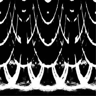 Siyah ve beyaz desenli soyut sıkıntılı arkaplan.