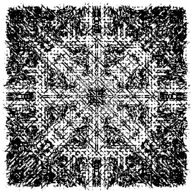 Siyah ve beyaz desenli soyut sıkıntılı arkaplan.