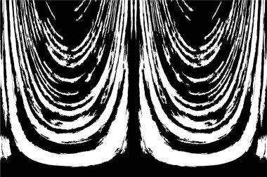 Siyah ve beyaz desenli soyut sıkıntılı arkaplan.