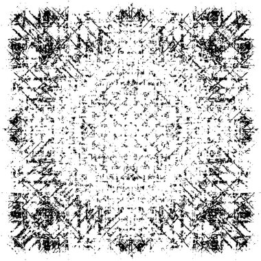 Siyah ve beyaz desenli soyut sıkıntılı arkaplan.