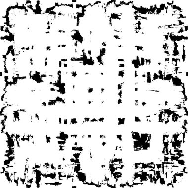 Siyah ve beyaz desenli soyut sıkıntılı arkaplan.