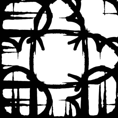 Siyah ve beyaz desenli soyut sıkıntılı arkaplan.