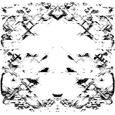 Siyah ve beyaz desenli soyut sıkıntılı arkaplan.