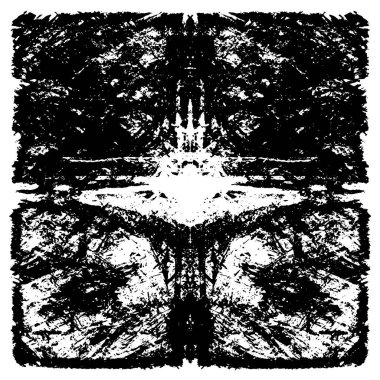 Siyah ve beyaz desenli soyut sıkıntılı arkaplan.