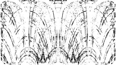 Siyah ve beyaz desenli soyut sıkıntılı arkaplan.