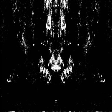 Siyah ve beyaz desenli soyut sıkıntılı arkaplan.