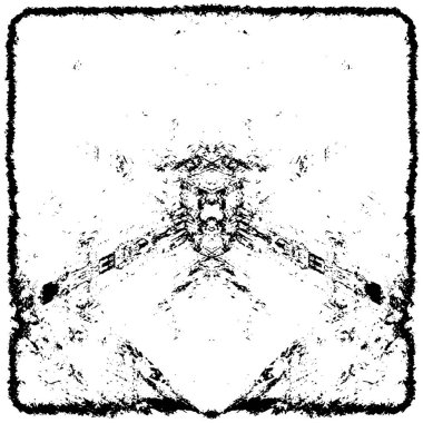 Siyah ve beyaz desenli soyut sıkıntılı arkaplan.