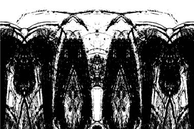 Siyah ve beyaz desenli soyut sıkıntılı arkaplan.