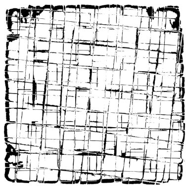 Siyah ve beyaz desenli soyut sıkıntılı arkaplan.