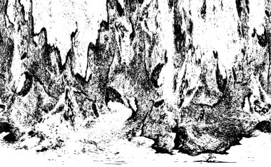 Siyah ve beyaz desenli soyut sıkıntılı arkaplan.