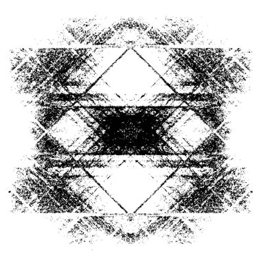 Siyah ve beyaz desenli soyut sıkıntılı arkaplan.