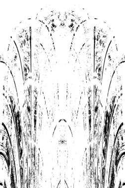 Siyah ve beyaz desenli soyut sıkıntılı arkaplan.