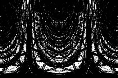 Siyah ve beyaz desenli soyut sıkıntılı arkaplan.