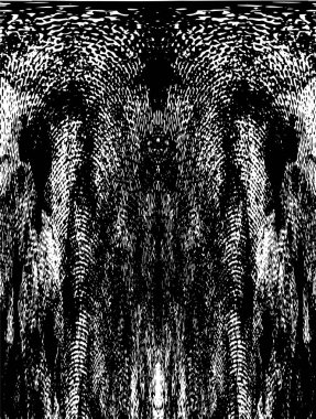 Siyah ve beyaz desenli soyut sıkıntılı arkaplan.