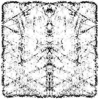 Siyah ve beyaz desenli soyut sıkıntılı arkaplan.