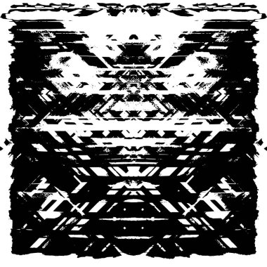 Siyah ve beyaz desenli soyut sıkıntılı arkaplan.