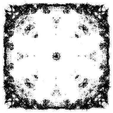 Siyah ve beyaz desenli soyut sıkıntılı arkaplan.