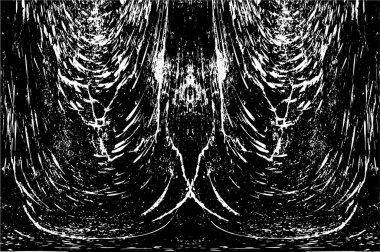 Siyah ve beyaz desenli soyut sıkıntılı arkaplan.