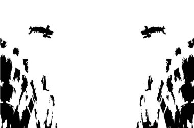 Siyah ve beyaz desenli soyut sıkıntılı arkaplan.