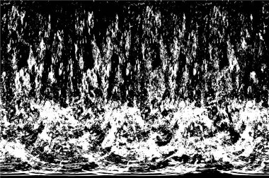 Siyah ve beyaz desenli soyut sıkıntılı arkaplan.