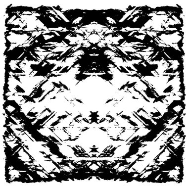 Siyah ve beyaz desenli soyut sıkıntılı arkaplan.