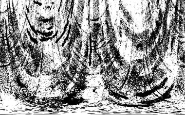 Siyah ve beyaz desenli soyut sıkıntılı arkaplan.