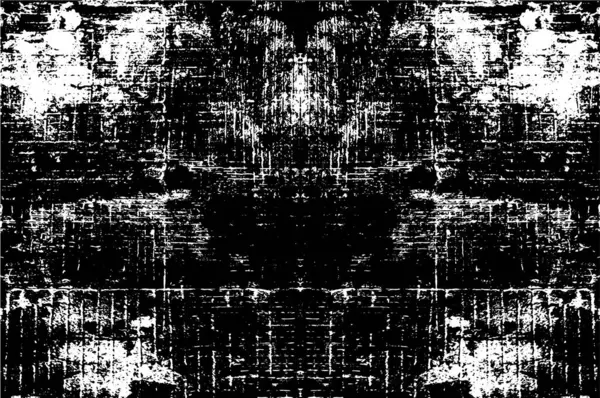 Çizik ve çatlaklarla dolu siyah beyaz bir arka plan. vektör dokusu. 