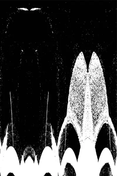 Çizik ve çatlaklarla dolu siyah beyaz bir arka plan. vektör dokusu. 