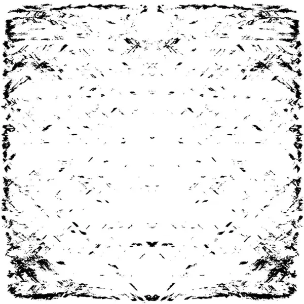 Çizik ve çatlaklarla dolu siyah beyaz bir arka plan. vektör dokusu. 