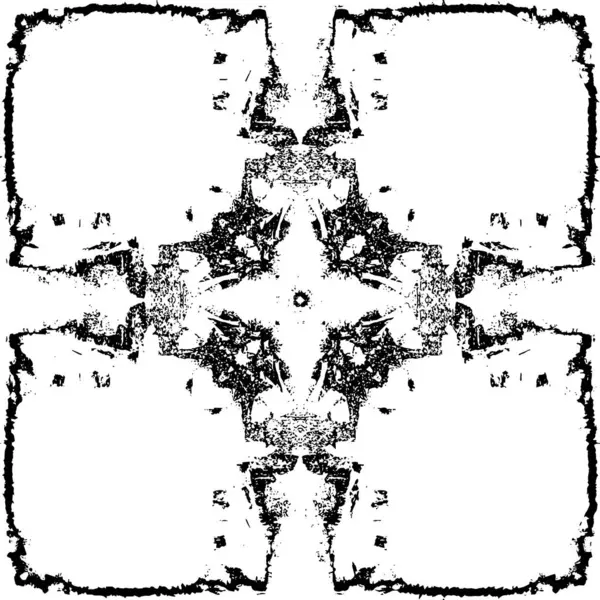 Çizik ve çatlaklarla dolu siyah beyaz bir arka plan. vektör dokusu. 