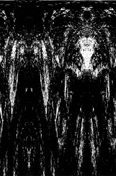 Çizik ve çatlaklarla dolu siyah beyaz bir arka plan. vektör dokusu. 