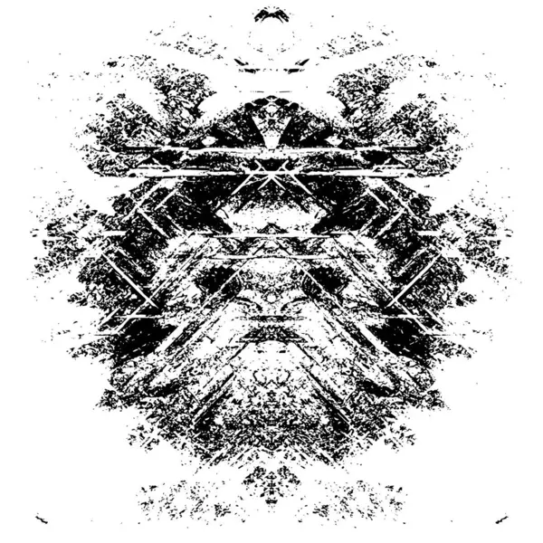 Çizik ve çatlaklarla dolu siyah beyaz bir arka plan. vektör dokusu. 