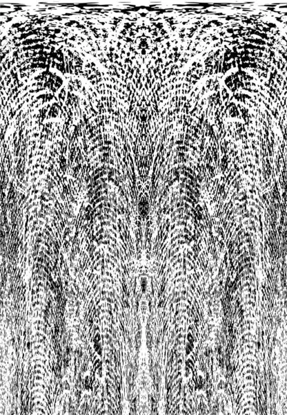 Çizik ve çatlaklarla dolu siyah beyaz bir arka plan. vektör dokusu. 