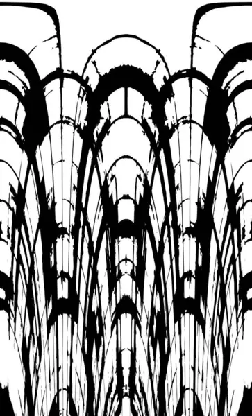 Çizik ve çatlaklarla dolu siyah beyaz bir arka plan. vektör dokusu. 