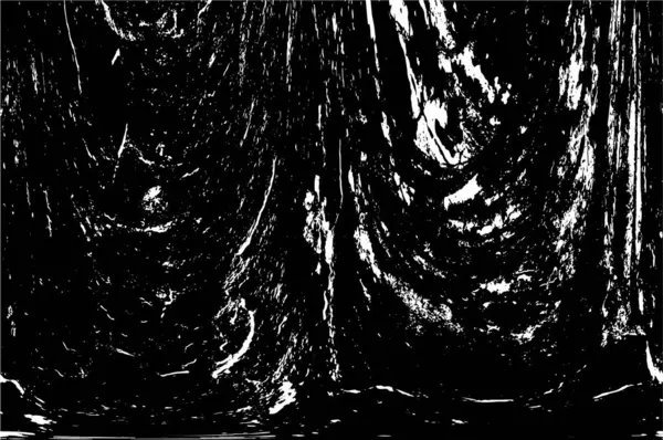 Çizik ve çatlaklarla dolu siyah beyaz bir arka plan. vektör dokusu. 