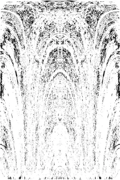 Grunge dikey olarak simetrik siyah beyaz doku. Tek renkli yıpranmış kaplama deseni. 