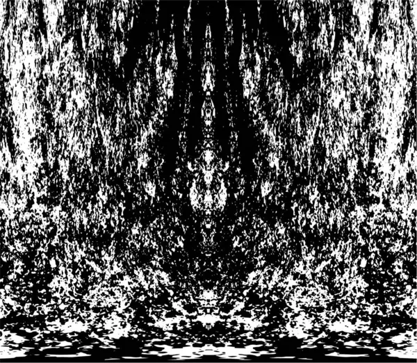 Grunge dikey olarak simetrik siyah beyaz doku. Tek renkli yıpranmış kaplama deseni. 