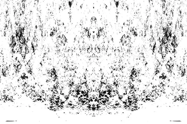 Grunge dikey olarak simetrik siyah beyaz doku. Tek renkli yıpranmış kaplama deseni. 