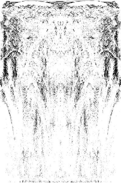 Grunge dikey olarak simetrik siyah beyaz doku. Tek renkli yıpranmış kaplama deseni. 