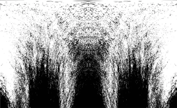 Grunge dikey olarak simetrik siyah beyaz doku. Tek renkli yıpranmış kaplama deseni. 