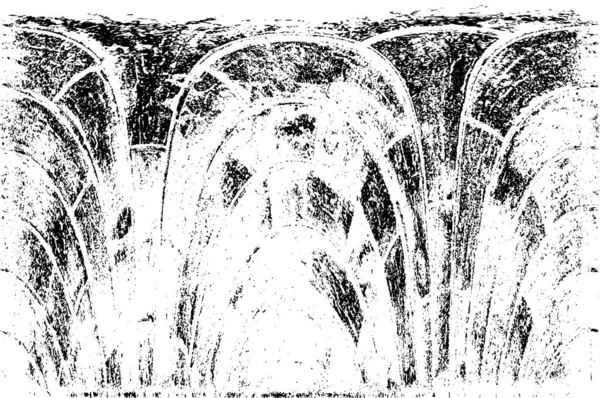 Гранж Черно Белый Фон Царапинами Трещинами Векторная Текстура — стоковый вектор