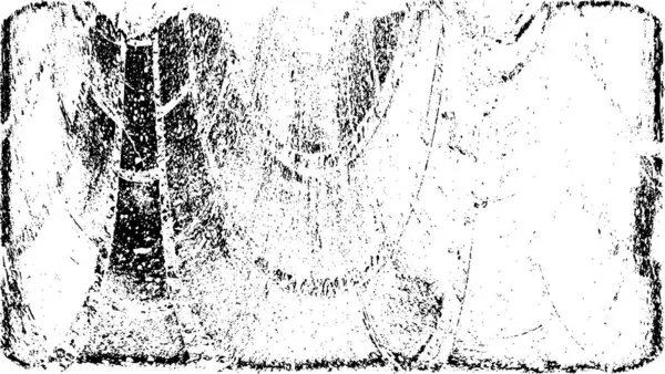 Çizik ve çatlaklarla dolu siyah beyaz bir arka plan. vektör dokusu. 