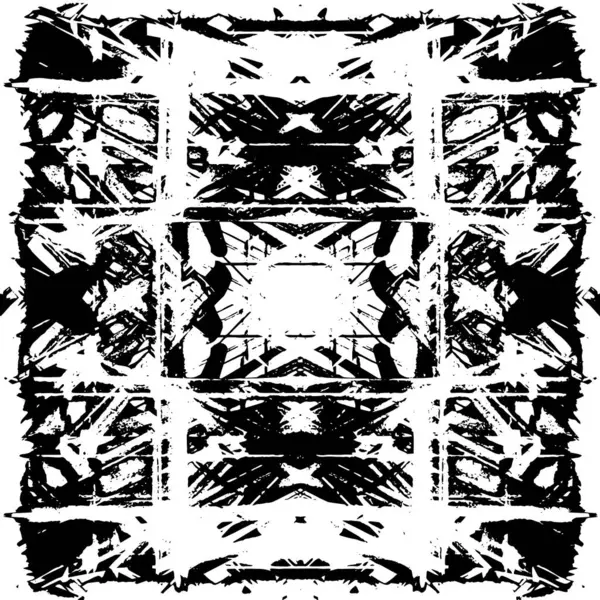 Çizik ve çatlaklarla dolu siyah beyaz bir arka plan. vektör dokusu. 