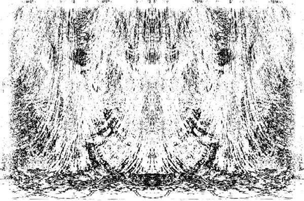 Grunge dikey olarak simetrik siyah beyaz doku. Tek renkli yıpranmış kaplama deseni. 