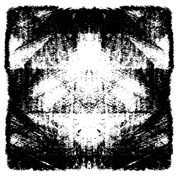 Black White Grunge Texture Illustration Background — Stock Vector