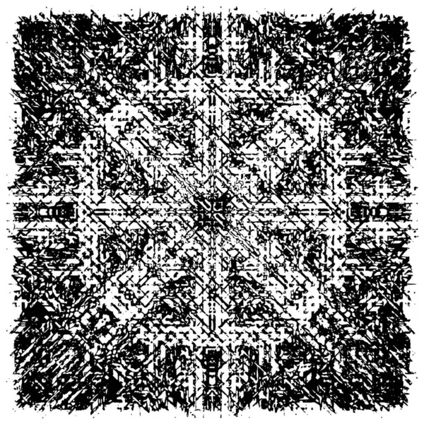 Siyah ve beyaz desenli soyut sıkıntılı arkaplan.