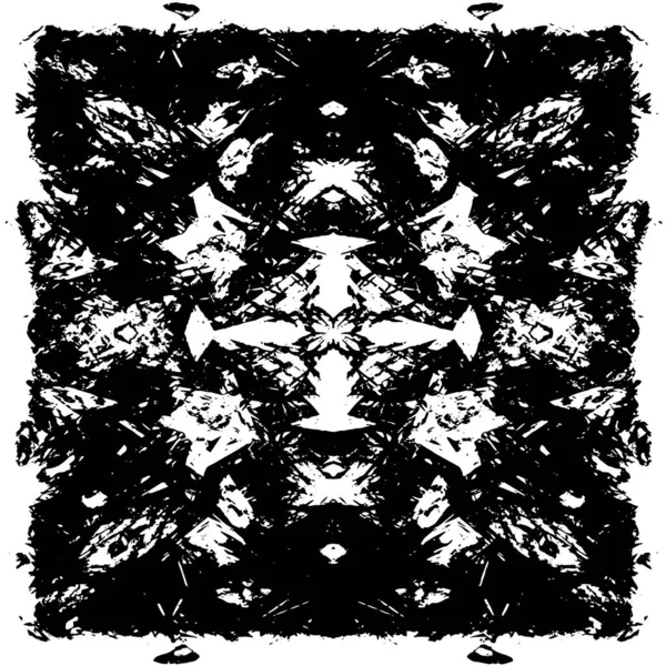 Siyah ve beyaz desenli soyut sıkıntılı arkaplan.