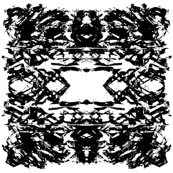 Siyah ve beyaz desenli soyut sıkıntılı arkaplan.