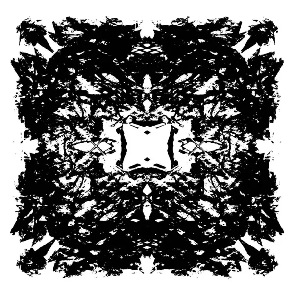 Siyah ve beyaz desenli soyut sıkıntılı arkaplan.